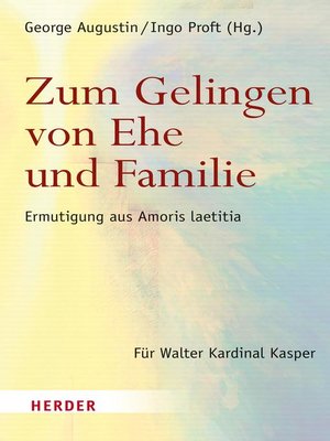 cover image of Zum Gelingen von Ehe und Familie